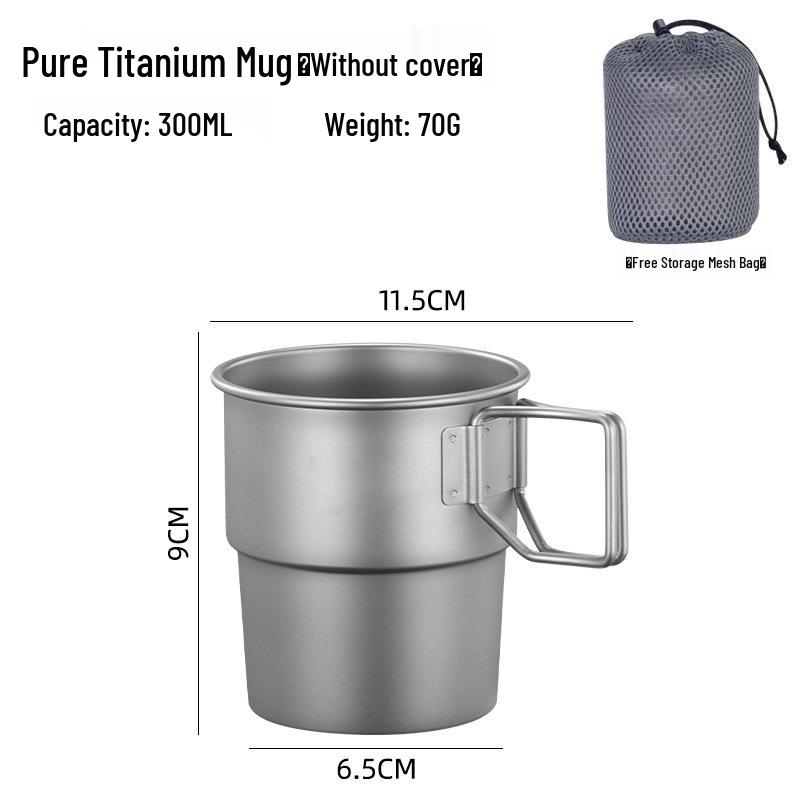 Outdoor Titanium Folding Handle Cup - Stackable Mug for Camping, Coffee, Beer, Juice, and More
Outdoor Titanium Folding Handle Cup - Stackable Mug for Camping, Coffee, Beer, Juice, and More