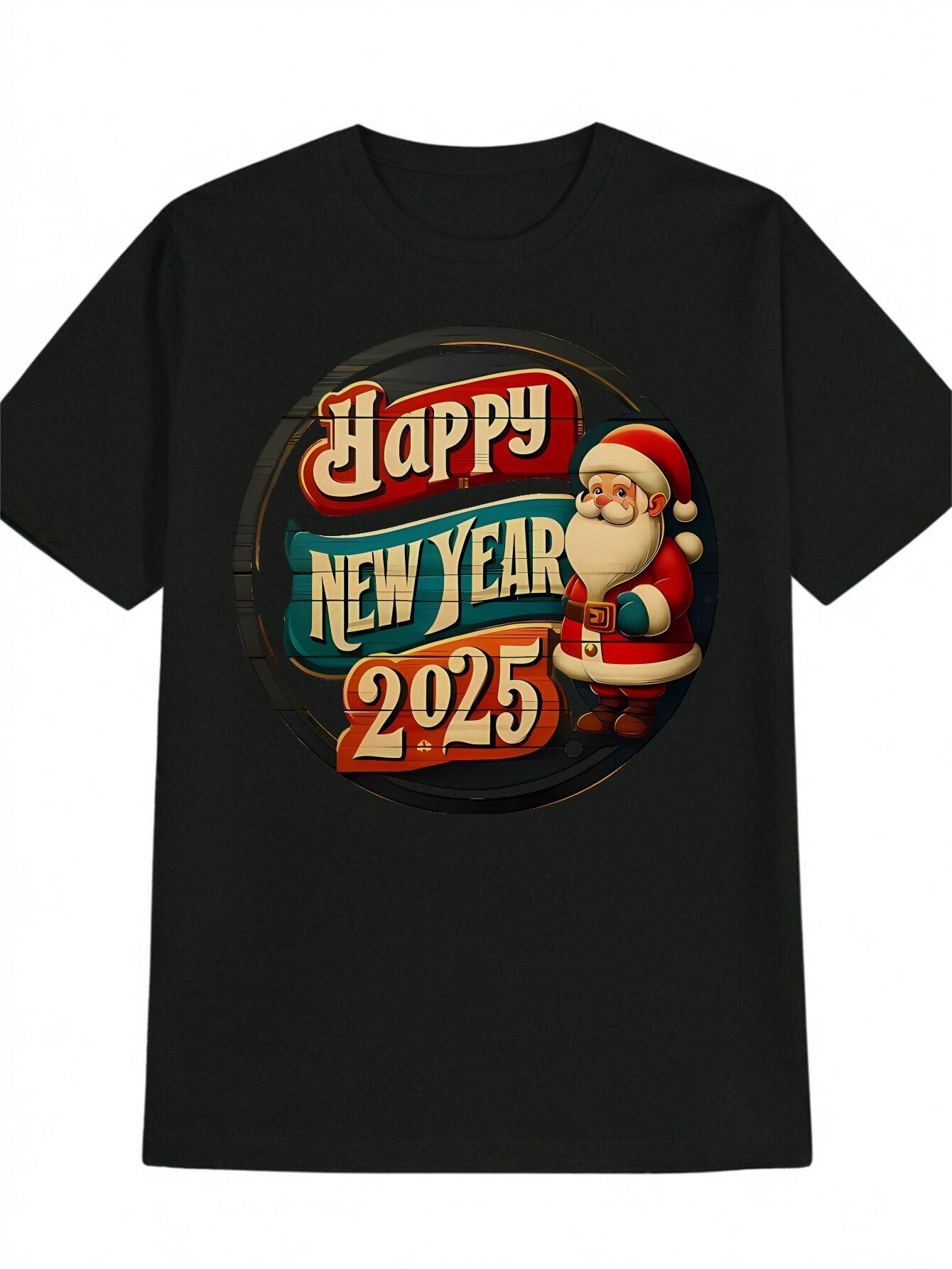 2025 Happy New Year Santa Graphic T-shirt L
2025 Happy New Year Santa Graphic T-shirt L