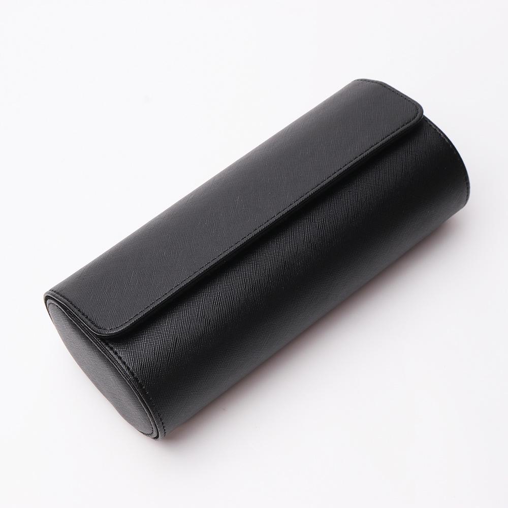 Cylindrical PU Leather Travel Watch Box with Three-Position Display
Cylindrical PU Leather Travel Watch Box with Three-Position Display