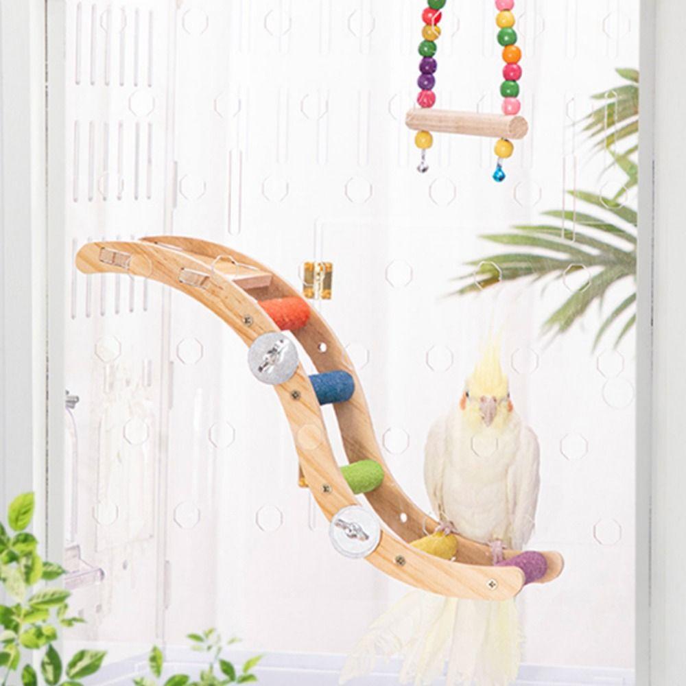 Bite Resistant Bird Climbing Ladder Bird Paw Grinding Toy For Parakeets Cockatiels Parrots зелений
Bite Resistant Bird Climbing Ladder Bird Paw Grinding Toy For Parakeets Cockatiels Parrots зелений