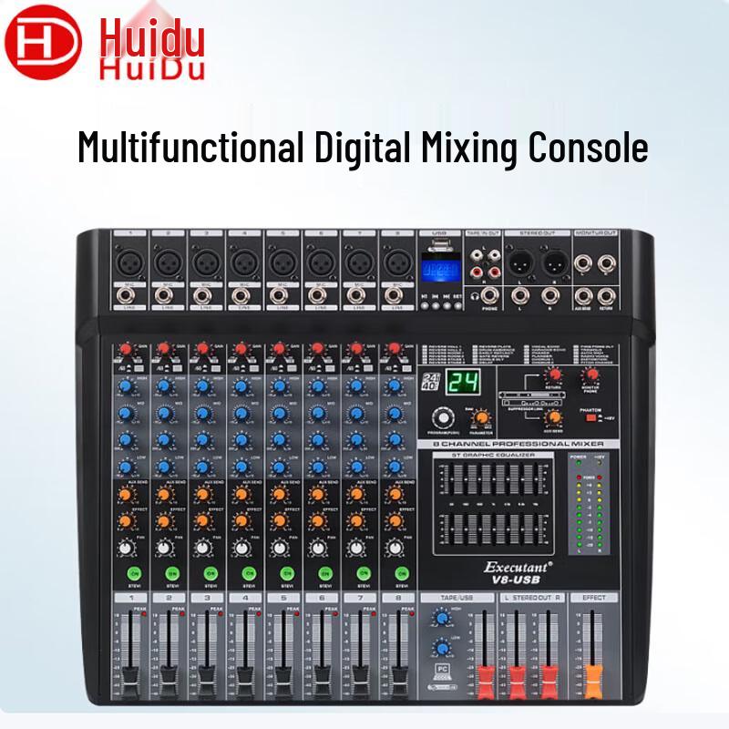 Professional Audio Mixer with Bluetooth & USB (CN version)
Professional Audio Mixer with Bluetooth & USB (CN version)