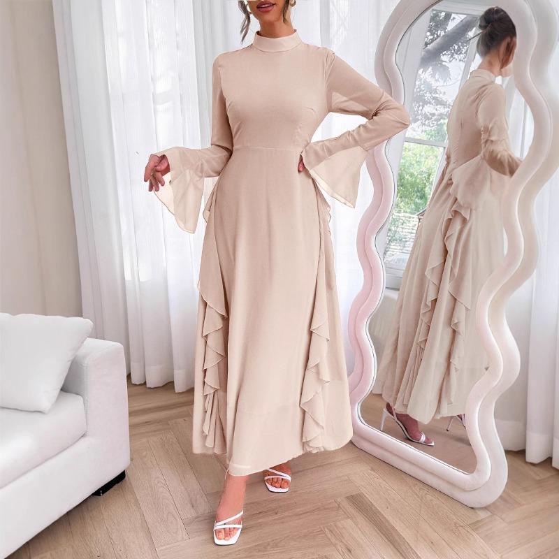 Элегантное и стильное платье с круглым вырезом для женщин на весну и лето XL
Элегантное и стильное платье с круглым вырезом для женщин на весну и лето XL