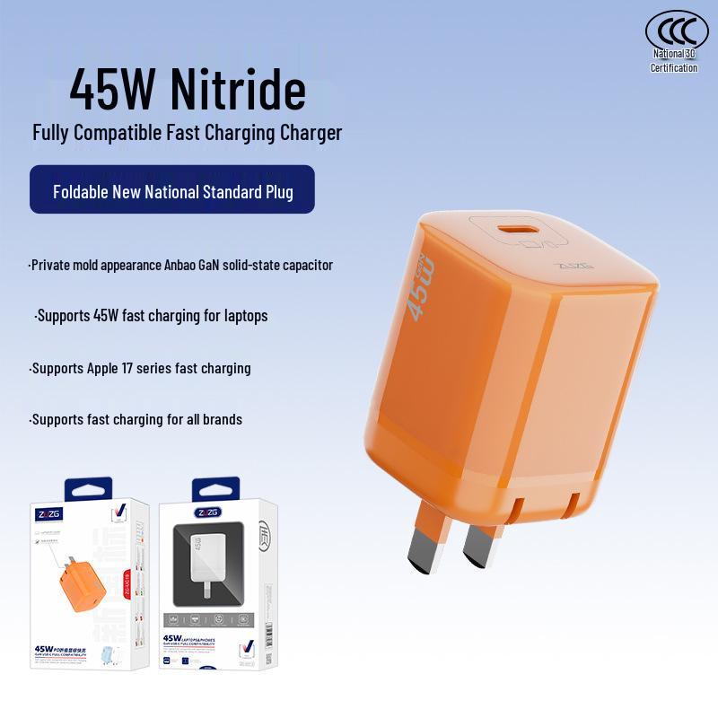 ZUZG 45W Gallium Nitride USB-C Charger: Fast Charging for Phones, Tablets, Laptops
ZUZG 45W Gallium Nitride USB-C Charger: Fast Charging for Phones, Tablets, Laptops