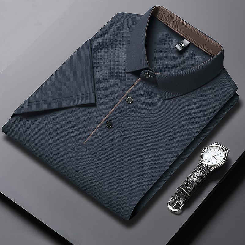 New Men Business Casual Short Sleeved Shirt Lce Silk Solid Color Polo Shirt Fashionable Breathable Comfortable Versatile Tops 4XL
New Men Business Casual Short Sleeved Shirt Lce Silk Solid Color Polo Shirt Fashionable Breathable Comfortable Versatile Tops 4XL