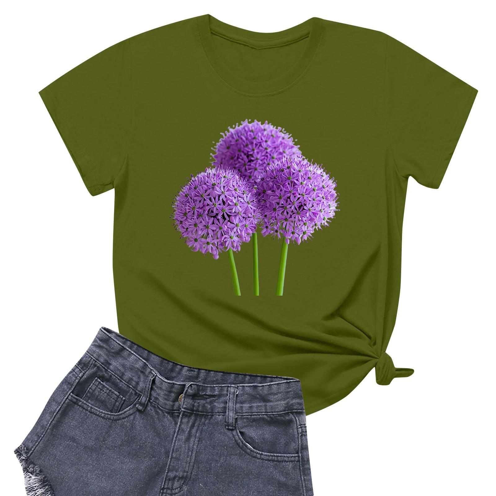 Женская повседневная футболка с круглым вырезом и короткими рукавами с принтом M
Женская повседневная футболка с круглым вырезом и короткими рукавами с принтом M