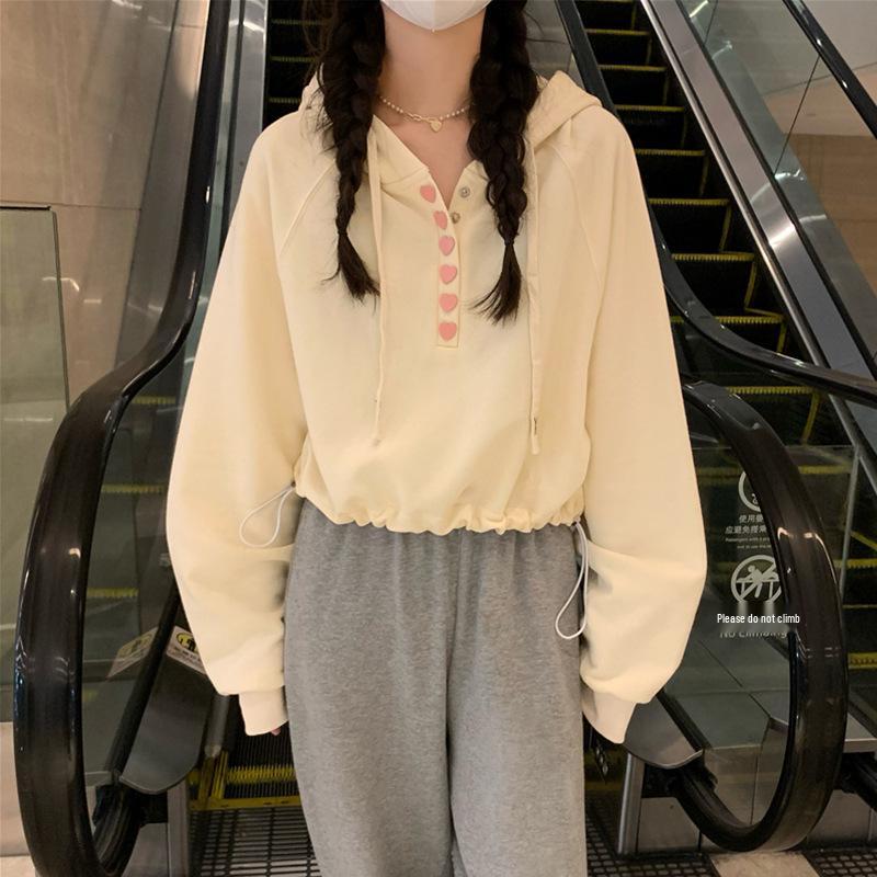 Petite Women s Korean-Style Hooded Long Sleeve Sweatshirt - Waist-Gathering Short Jacket for Spring/Autumn Trend XL (115-130 jin)
Petite Women s Korean-Style Hooded Long Sleeve Sweatshirt - Waist-Gathering Short Jacket for Spring/Autumn Trend XL (115-130 jin)