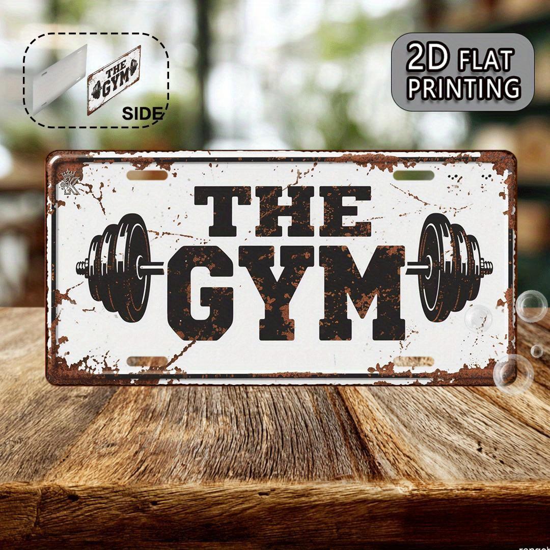 D Flat pc Vintage Gym Metal Sign xcm Aluminum Wall Decor with THE GYM Text Barbell Design Rustic Home Gym 15x30cm(5.9x7.8inch)
D Flat pc Vintage Gym Metal Sign xcm Aluminum Wall Decor with THE GYM Text Barbell Design Rustic Home Gym 15x30cm(5.9x7.8inch)