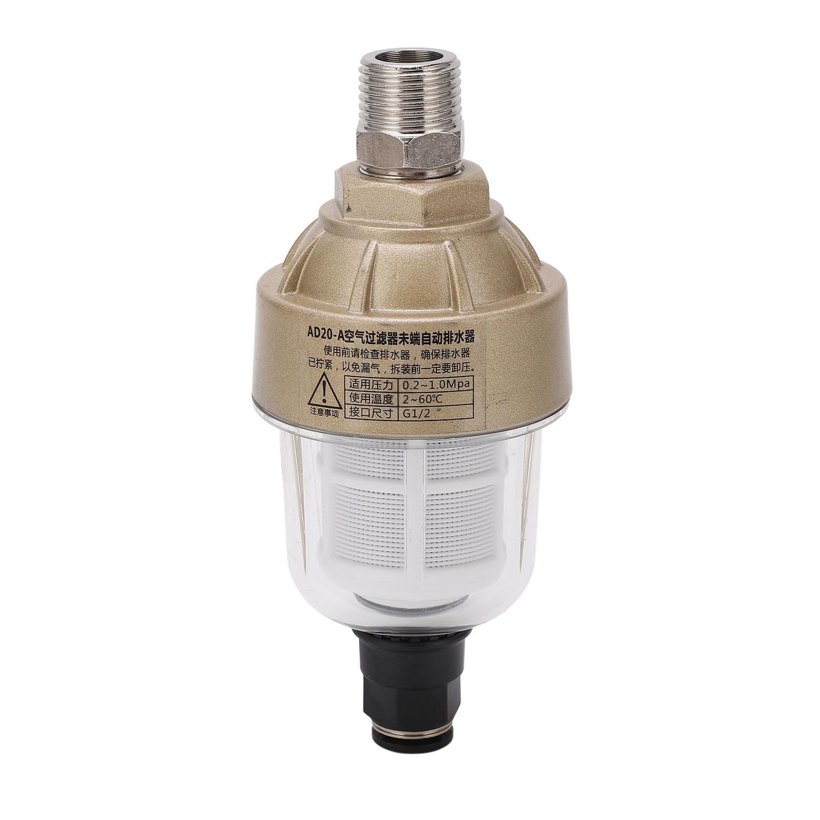 G12in Translucent Water Drain Valve Automatic Coolant Drainer Compressed Air Filter Floating Ball
G12in Translucent Water Drain Valve Automatic Coolant Drainer Compressed Air Filter Floating Ball