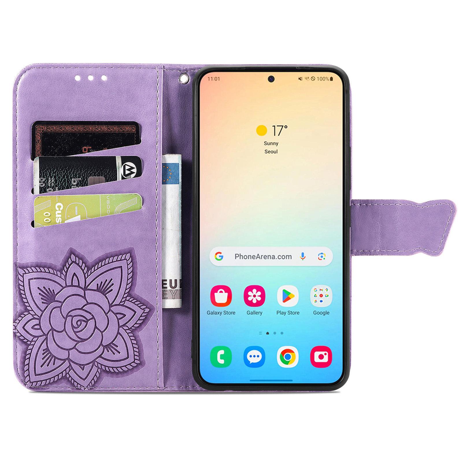 For Samsung Galaxy S24 Case Butterfly Pattern Leather Wallet Cover Light Purple
For Samsung Galaxy S24 Case Butterfly Pattern Leather Wallet Cover Light Purple