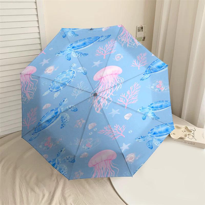 1PC Sea turtles Jellyfish Umbrella-8-Rib Reinforced Portable Folding Travel Suitable for All Seasons Outdoor Daily Use-Z0454
1PC Sea turtles Jellyfish Umbrella-8-Rib Reinforced Portable Folding Travel Suitable for All Seasons Outdoor Daily Use-Z0454