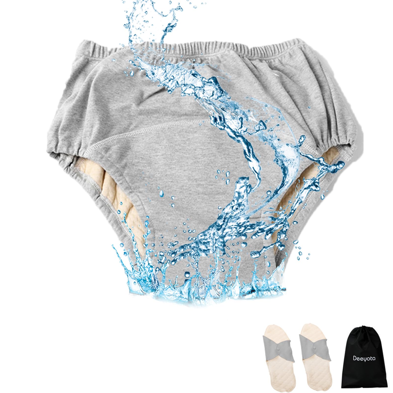 DEEYOTA Взрослый подгузник Недержание Водонепроницаемый Мягкий Подходит для и Ухаживающих Покрытие, Трусы, Покрытие, Многоразовый, Хлопок, Беременность, Пожилые, Мужчины, Женщины, серый
DEEYOTA Взрослый подгузник Недержание Водонепроницаемый Мягкий Подходит для и Ухаживающих Покрытие, Трусы, Покрытие, Многоразовый, Хлопок, Беременность, Пожилые, Мужчины, Женщины, серый