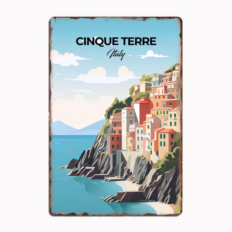 Cinque Terre Travel Scenic Spot Retro Poster Metal Sign Mural Plates Club Tin Home Decor Room Decoration Wall Decor 20x30cm(7.8x11.8inch)
Cinque Terre Travel Scenic Spot Retro Poster Metal Sign Mural Plates Club Tin Home Decor Room Decoration Wall Decor 20x30cm(7.8x11.8inch)