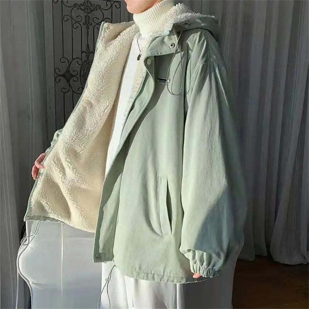 Lamb Fleece Jacket Men In Winter Thick Cotton Coat With Added Fleece Loose Handsome Cotton Jacket Winter Clothing Cotton Jacket M зелёный
Lamb Fleece Jacket Men In Winter Thick Cotton Coat With Added Fleece Loose Handsome Cotton Jacket Winter Clothing Cotton Jacket M зелёный