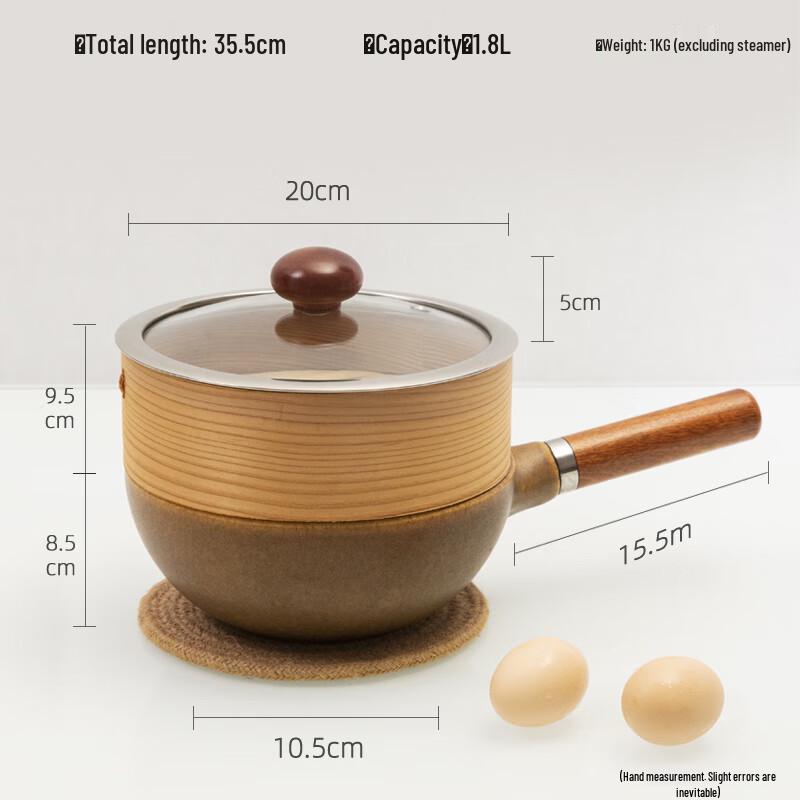 Naijiang 1.8L Single-Serving Clay Pot Casserole
Naijiang 1.8L Single-Serving Clay Pot Casserole