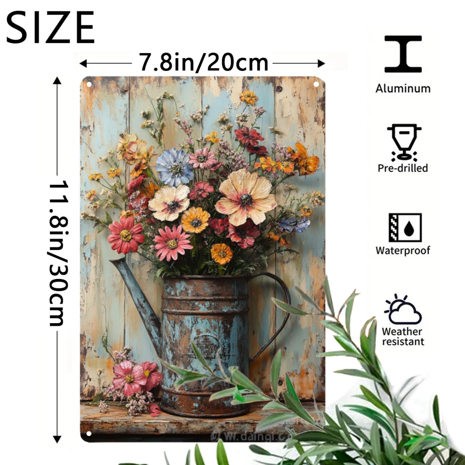 x Vibrant Retro Iron Wall Decor Fun Metal Flower Plaque Ideal Decor for Home Bar Cafe and Garden 20x30cm(7.8x11.8inch)
x Vibrant Retro Iron Wall Decor Fun Metal Flower Plaque Ideal Decor for Home Bar Cafe and Garden 20x30cm(7.8x11.8inch)