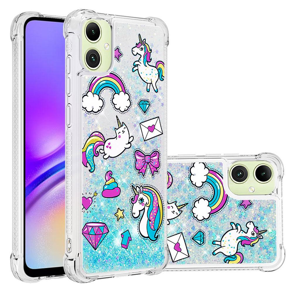 For Samsung Galaxy A06 4G TPU Case with Quicksand and Pattern Printed Horse and Diamond
For Samsung Galaxy A06 4G TPU Case with Quicksand and Pattern Printed Horse and Diamond