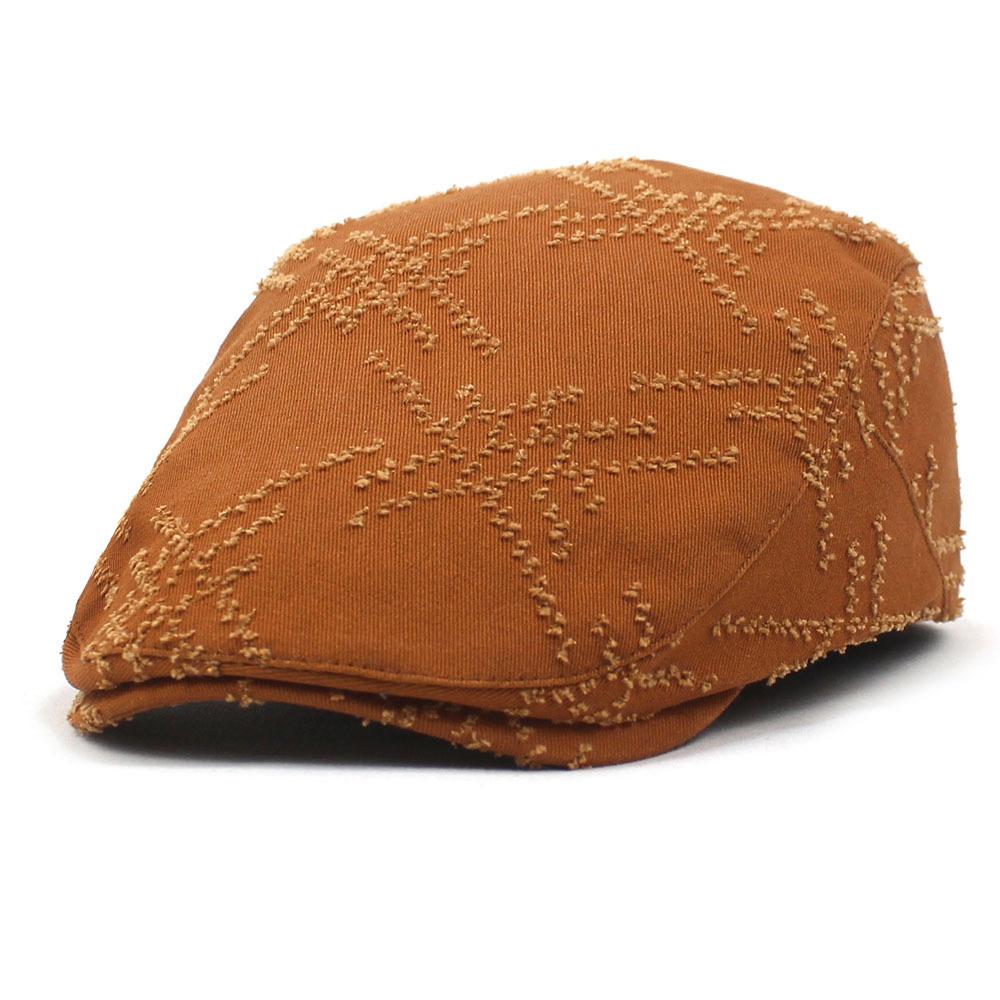 Spring new cotton beret men s cap with holes and old curved brim hat M(56-58cm) коричневий
Spring new cotton beret men s cap with holes and old curved brim hat M(56-58cm) коричневий