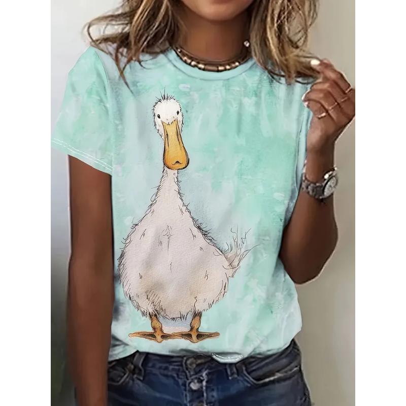 Fashion Women s Crew Neck T-Shirt Short Sleeve 3D Animal Color Printing Animal Short Sleeve XS
Fashion Women s Crew Neck T-Shirt Short Sleeve 3D Animal Color Printing Animal Short Sleeve XS