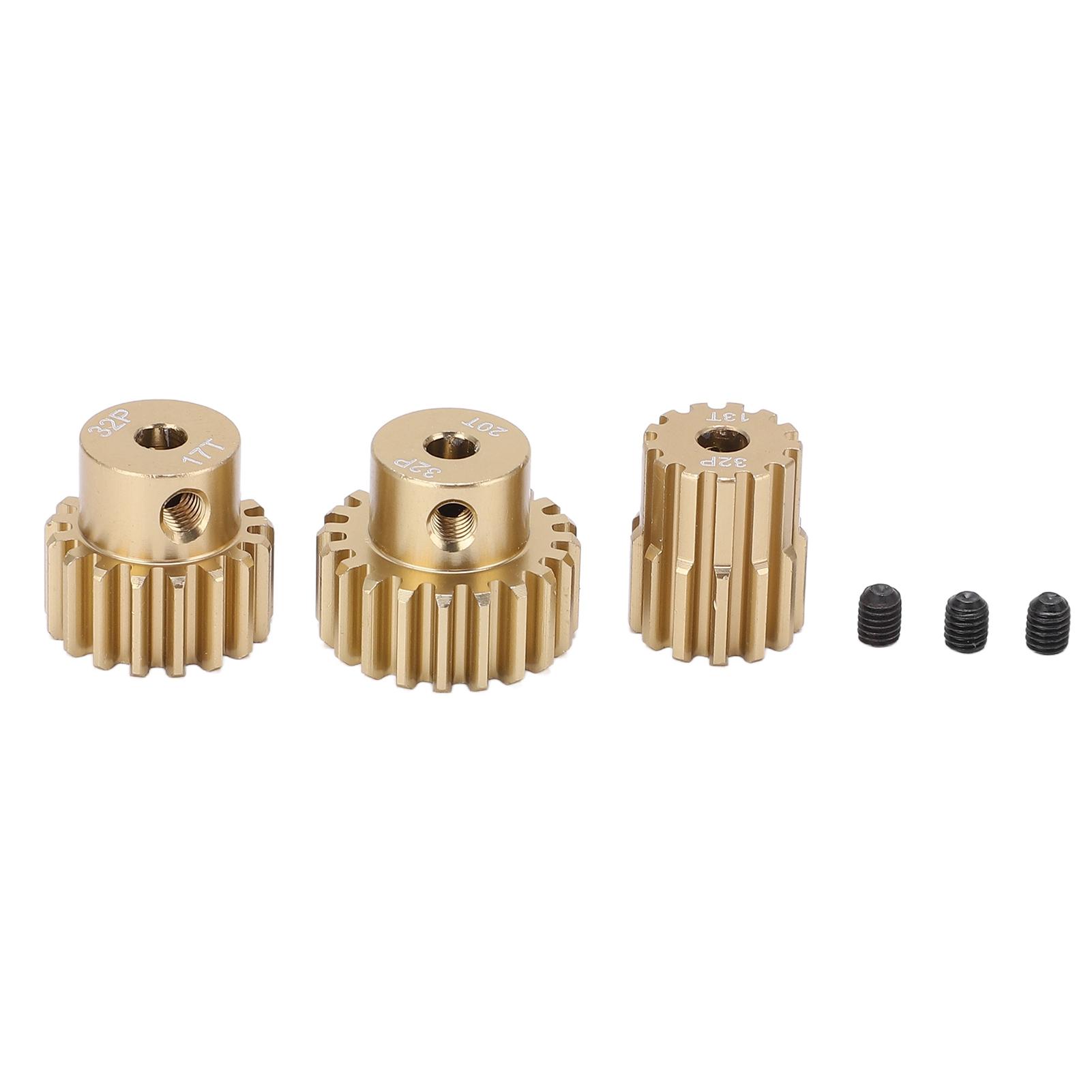 RC 32P Motor Pinion Gear 13T 17T 20T 3.175mm Shaft Pinion Gear Set for 110 RC Car Brushless Brush
RC 32P Motor Pinion Gear 13T 17T 20T 3.175mm Shaft Pinion Gear Set for 110 RC Car Brushless Brush