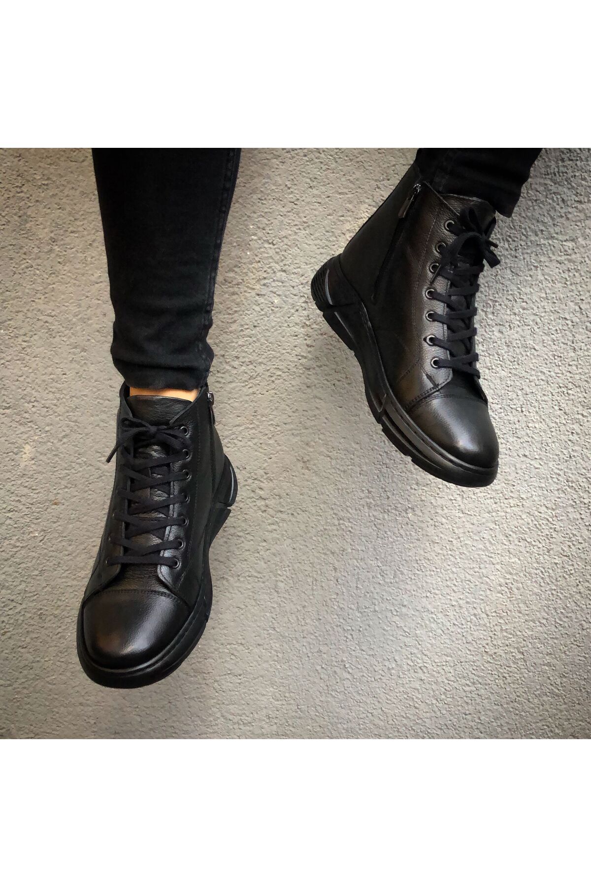 Мужские модные ботинки на танкетке из натуральной кожи, черные зимние ботинки на шнуровке на молнии, обувь 41
Мужские модные ботинки на танкетке из натуральной кожи, черные зимние ботинки на шнуровке на молнии, обувь 41