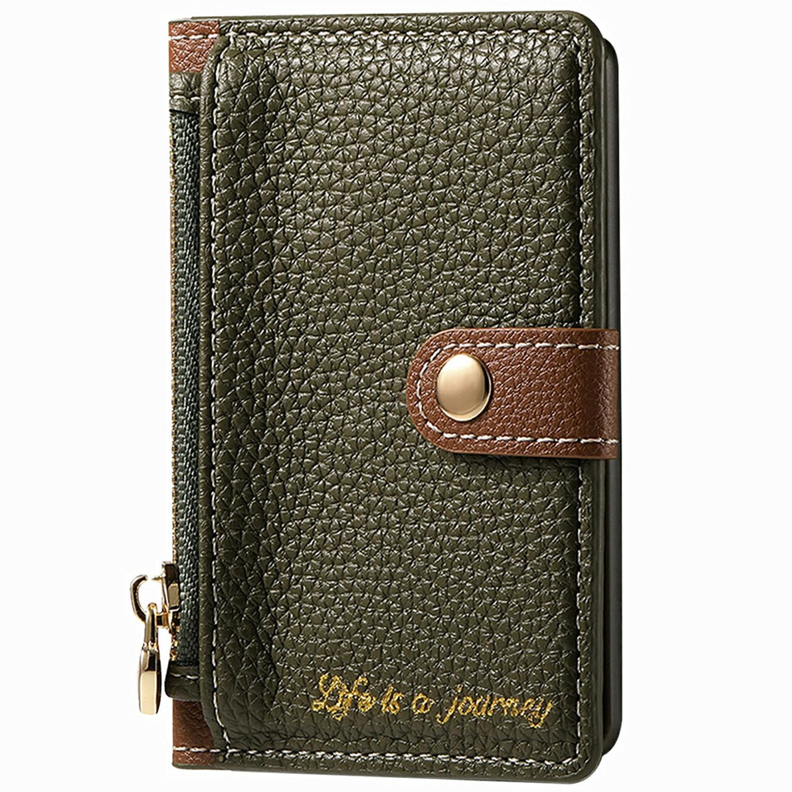 Сумка для карток для телефону з ПУ шкіри, клейка підставка, тримач для карток на блискавці Dark Green
Сумка для карток для телефону з ПУ шкіри, клейка підставка, тримач для карток на блискавці Dark Green