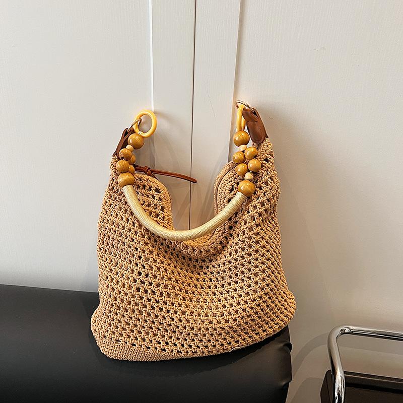 Плетеная сумка в праздничном стиле, женская новая вязаная ажурная сумка на плечо, модная сумка-мессенджер большой вместимости, пляжная сумка
Плетеная сумка в праздничном стиле, женская новая вязаная ажурная сумка на плечо, модная сумка-мессенджер большой вместимости, пляжная сумка