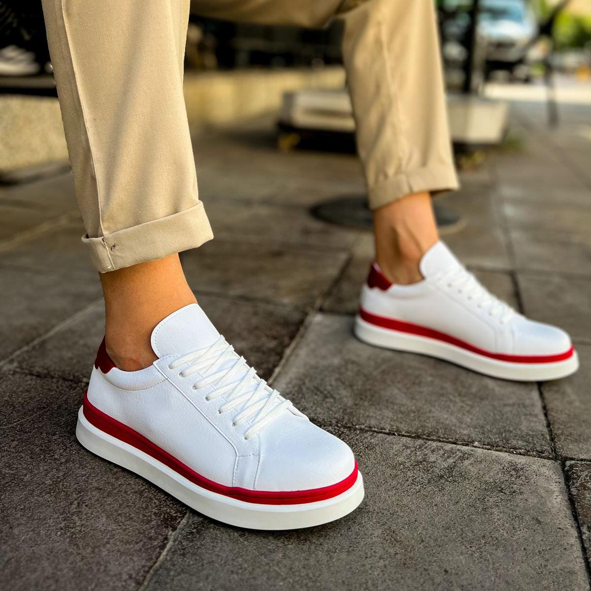 CHEKICH, оригинальные брендовые повседневные мужские кроссовки белого и красного цвета Santoni GBT, высококачественные кроссовки, мужская обувь специального дизайна, CH979 
CHEKICH, оригинальные брендовые повседневные мужские кроссовки белого и красного цвета Santoni GBT, высококачественные кроссовки, мужская обувь специального дизайна, CH979