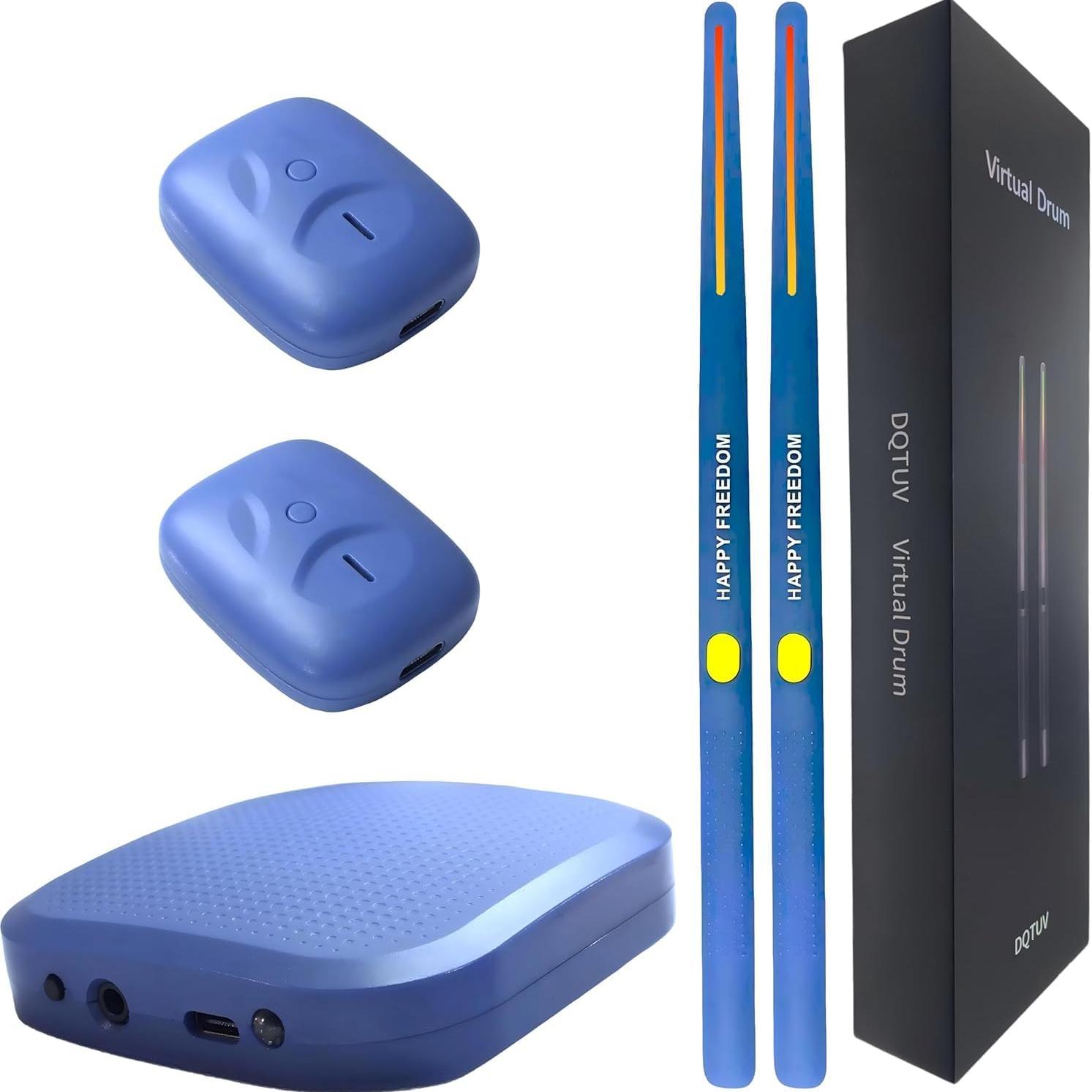 Air Drumsticks 3D Motion Sensing Virtual Drum Kit with RGB Lights Portable Silent Practice for Kids Teens Adults Fun Gift Beginners Music Lovers синий
Air Drumsticks 3D Motion Sensing Virtual Drum Kit with RGB Lights Portable Silent Practice for Kids Teens Adults Fun Gift Beginners Music Lovers синий