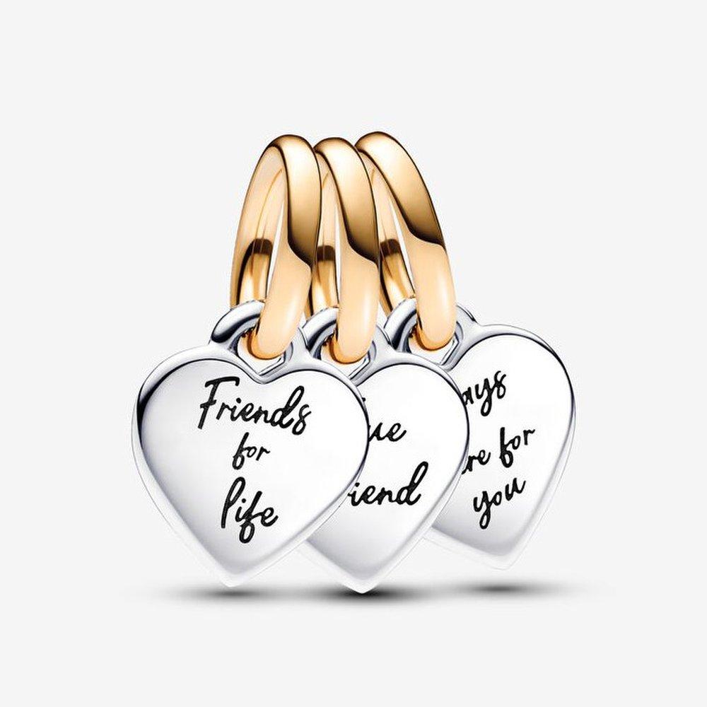 Pandora Two-Tone Friendship Triple Dangle Charm 762722C00
Pandora Two-Tone Friendship Triple Dangle Charm 762722C00