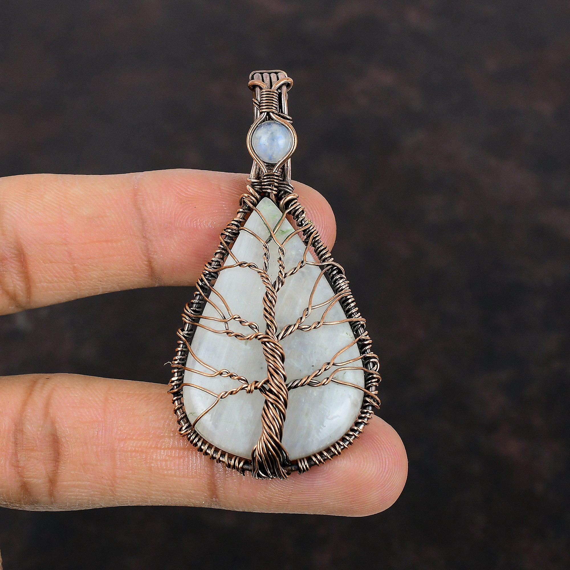 Tree Of Life Rainbow Moonstone Pendant Copper Wire Wrapped Pendant Handmade Designer Pendant Copper Wire Jewelry Gemstone Pendant For Gift
Tree Of Life Rainbow Moonstone Pendant Copper Wire Wrapped Pendant Handmade Designer Pendant Copper Wire Jewelry Gemstone Pendant For Gift