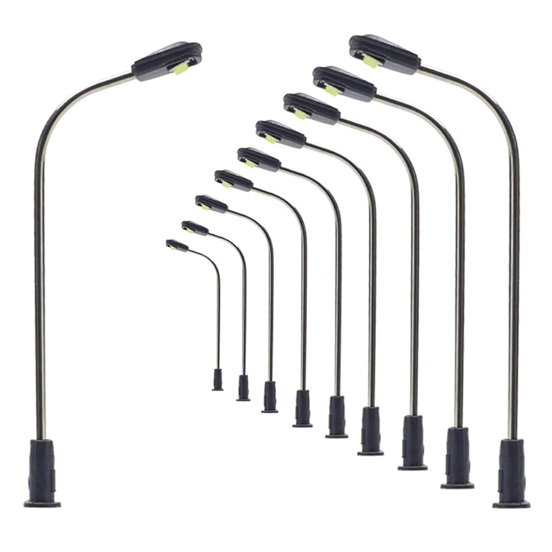 model street light road lights lamp post LED light white 42mm 1:150-1:220 10 pieces model railway building model diorama Scenery collection education
model street light road lights lamp post LED light white 42mm 1:150-1:220 10 pieces model railway building model diorama Scenery collection education