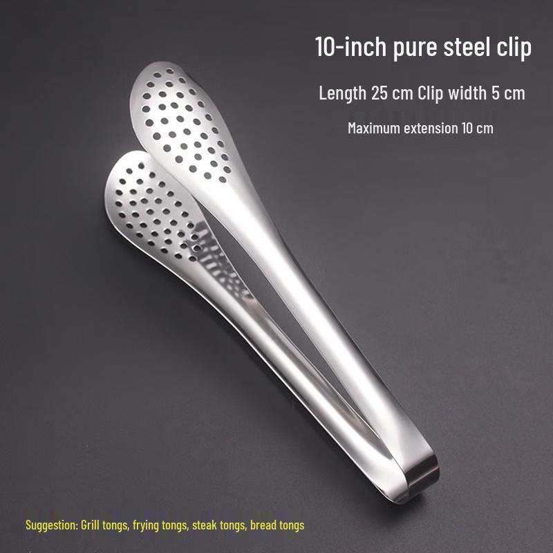 10-inch Stainless Steel BBQ Food Tongs - 3 Pack
10-inch Stainless Steel BBQ Food Tongs - 3 Pack