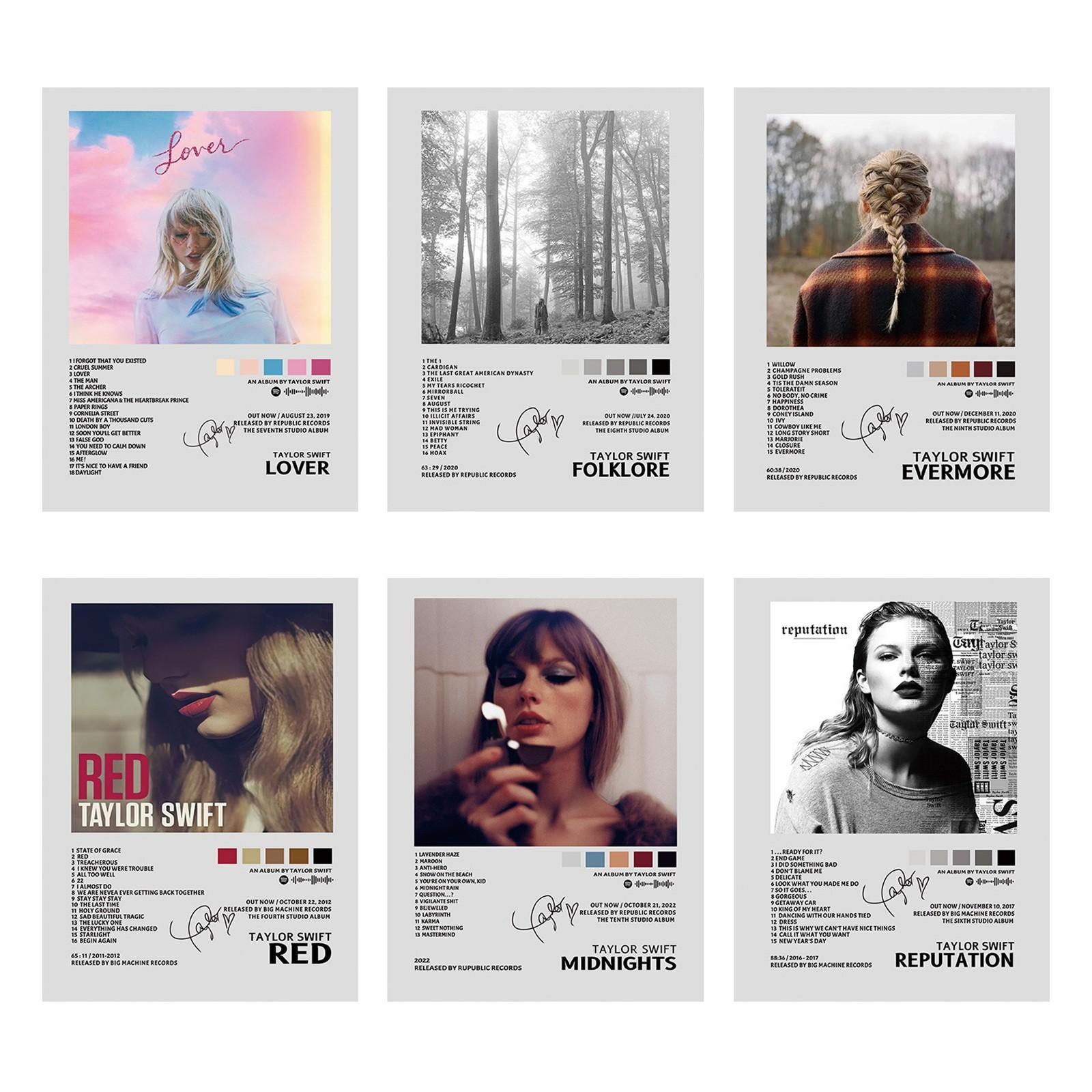 Set of 6 Music Album Art Posters with Tracklists and Signature Designs Decorative Wall Prints for Home Office Studio Dorm Room
Set of 6 Music Album Art Posters with Tracklists and Signature Designs Decorative Wall Prints for Home Office Studio Dorm Room
