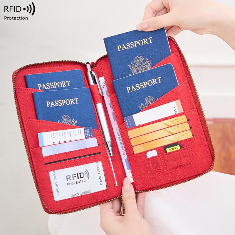 New RFID Anti-Magnetic Passport Holder with Long Zipper - Multi-Functional Travel Document Case. червоний
New RFID Anti-Magnetic Passport Holder with Long Zipper - Multi-Functional Travel Document Case. червоний