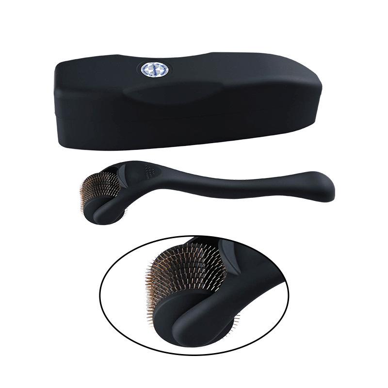 Black Frosted Microneedle Facial Roller with Rubber Handle 0.25mm
Black Frosted Microneedle Facial Roller with Rubber Handle 0.25mm