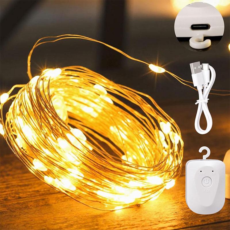 Christmas Fairy Lights Rechargeable LED Waterproof RGB String Light 8 Modes Detachable Design for XmasTree Wedding Party Decora 3M
Christmas Fairy Lights Rechargeable LED Waterproof RGB String Light 8 Modes Detachable Design for XmasTree Wedding Party Decora 3M