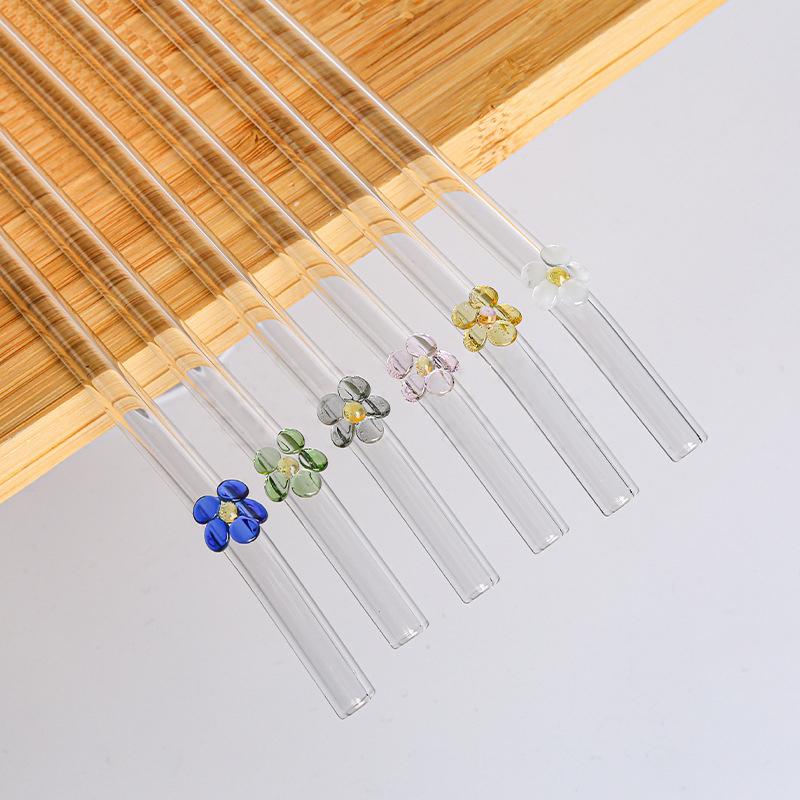 6pc Colorful Flower/Butterfly Glass Straw Reusable High Borosilicate Creative Straw for Festival Party Bar Cocktail Random Color
6pc Colorful Flower/Butterfly Glass Straw Reusable High Borosilicate Creative Straw for Festival Party Bar Cocktail Random Color