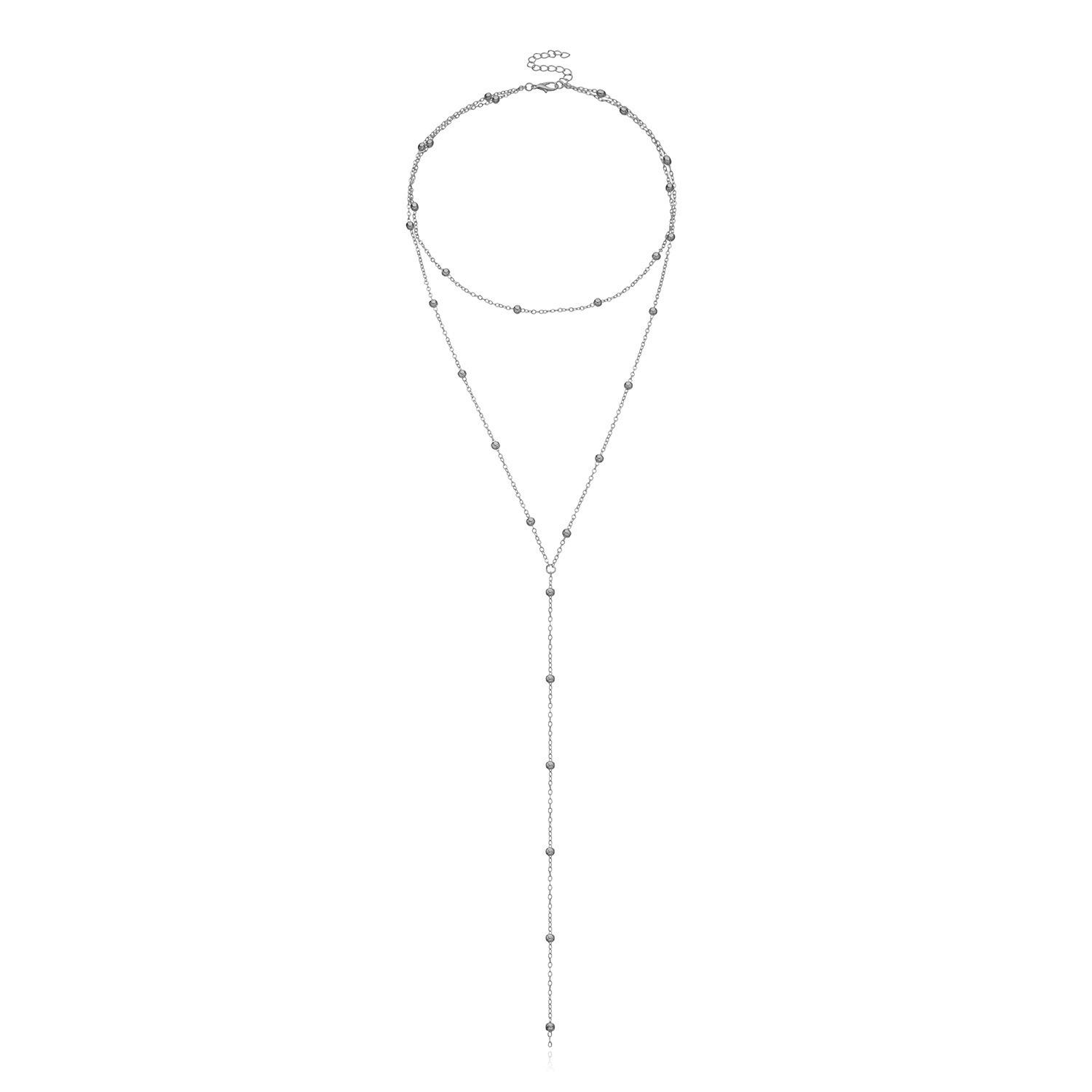 Exaggerated Geometric Fringed Round Bead Necklace Femininity Multi-layer Long Necklace серебряный
Exaggerated Geometric Fringed Round Bead Necklace Femininity Multi-layer Long Necklace серебряный