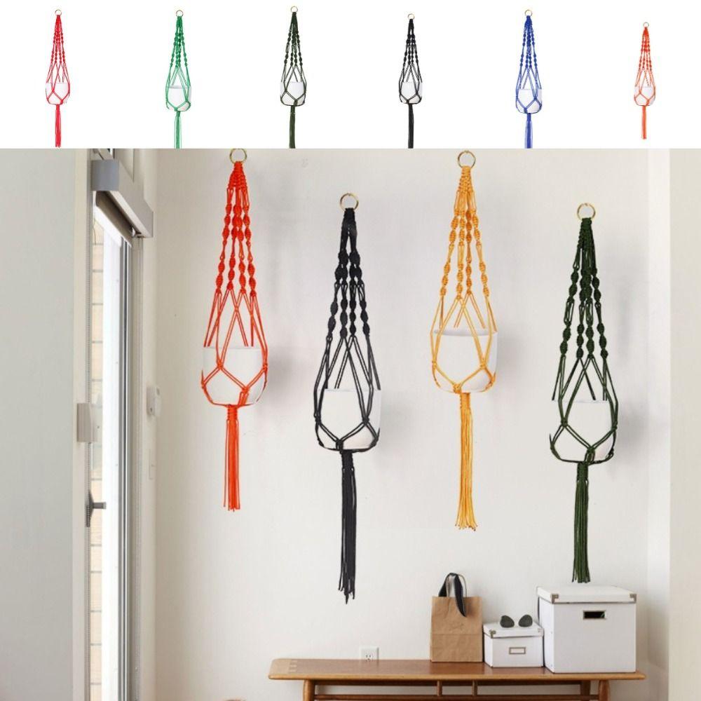 Knotted Lifting Rope Plant Hanger Pot Holder Horticultural Cotton Rope Hanger Flower Pot Hanging помаранчевий
Knotted Lifting Rope Plant Hanger Pot Holder Horticultural Cotton Rope Hanger Flower Pot Hanging помаранчевий
