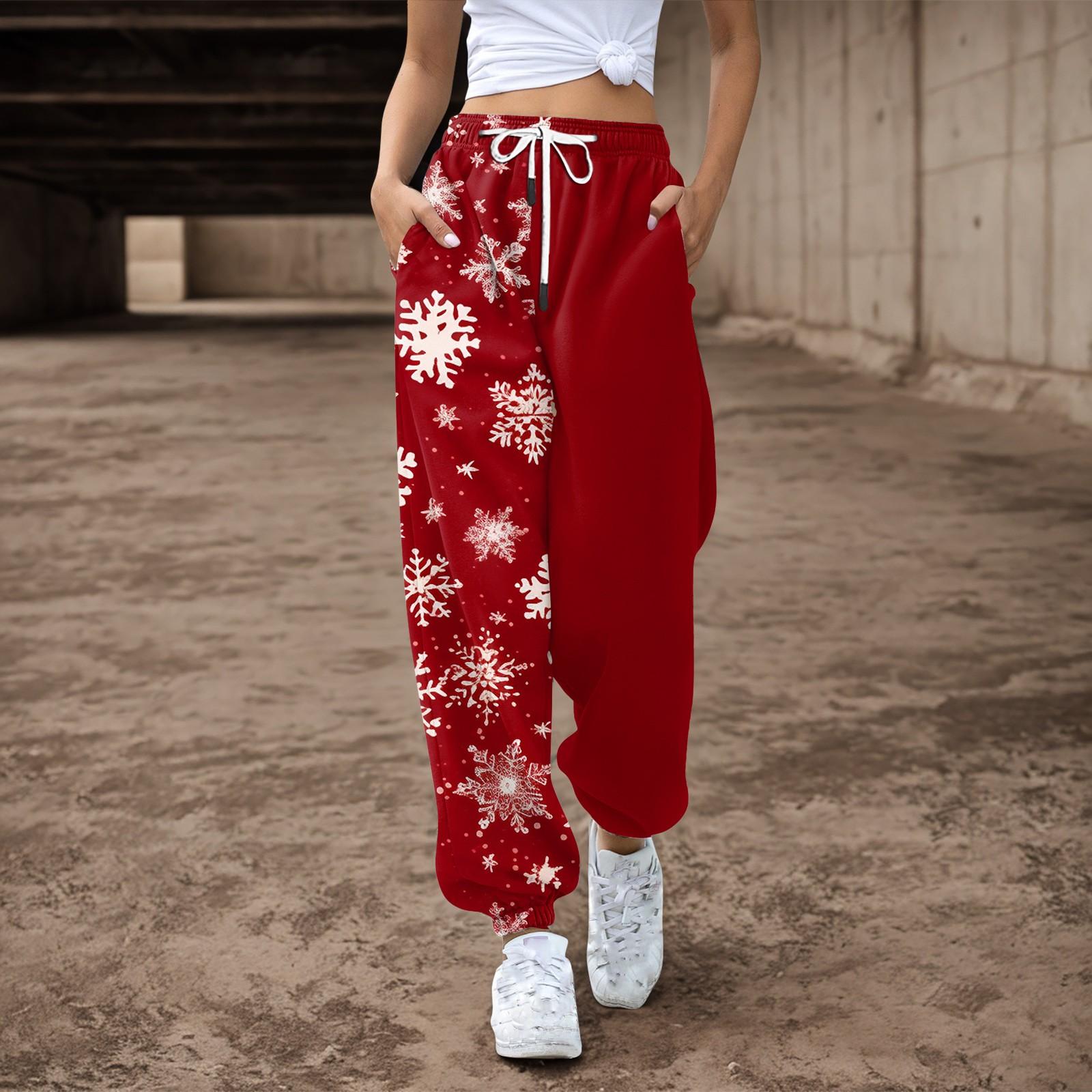 Женские спортивные штаны, мешковатые, с высокой талией, большие размеры, спортивные штаны с карманами, рождественские принтованные брюки, брюки для женщин XXXL розовый
Женские спортивные штаны, мешковатые, с высокой талией, большие размеры, спортивные штаны с карманами, рождественские принтованные брюки, брюки для женщин XXXL розовый