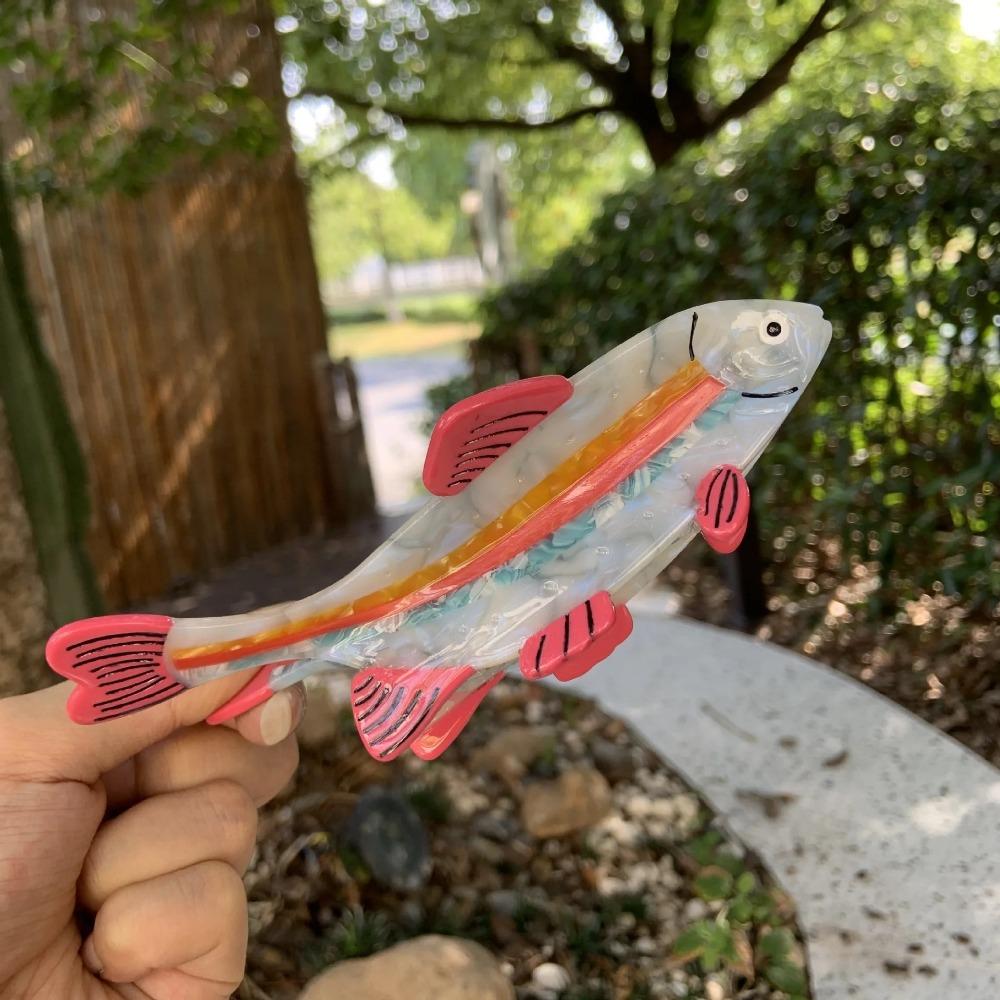 Large Fresh Trout Hair Claw Colorful Hair Accessories Newest Fish Hair Claw Clips Women Girls рожевий
Large Fresh Trout Hair Claw Colorful Hair Accessories Newest Fish Hair Claw Clips Women Girls рожевий