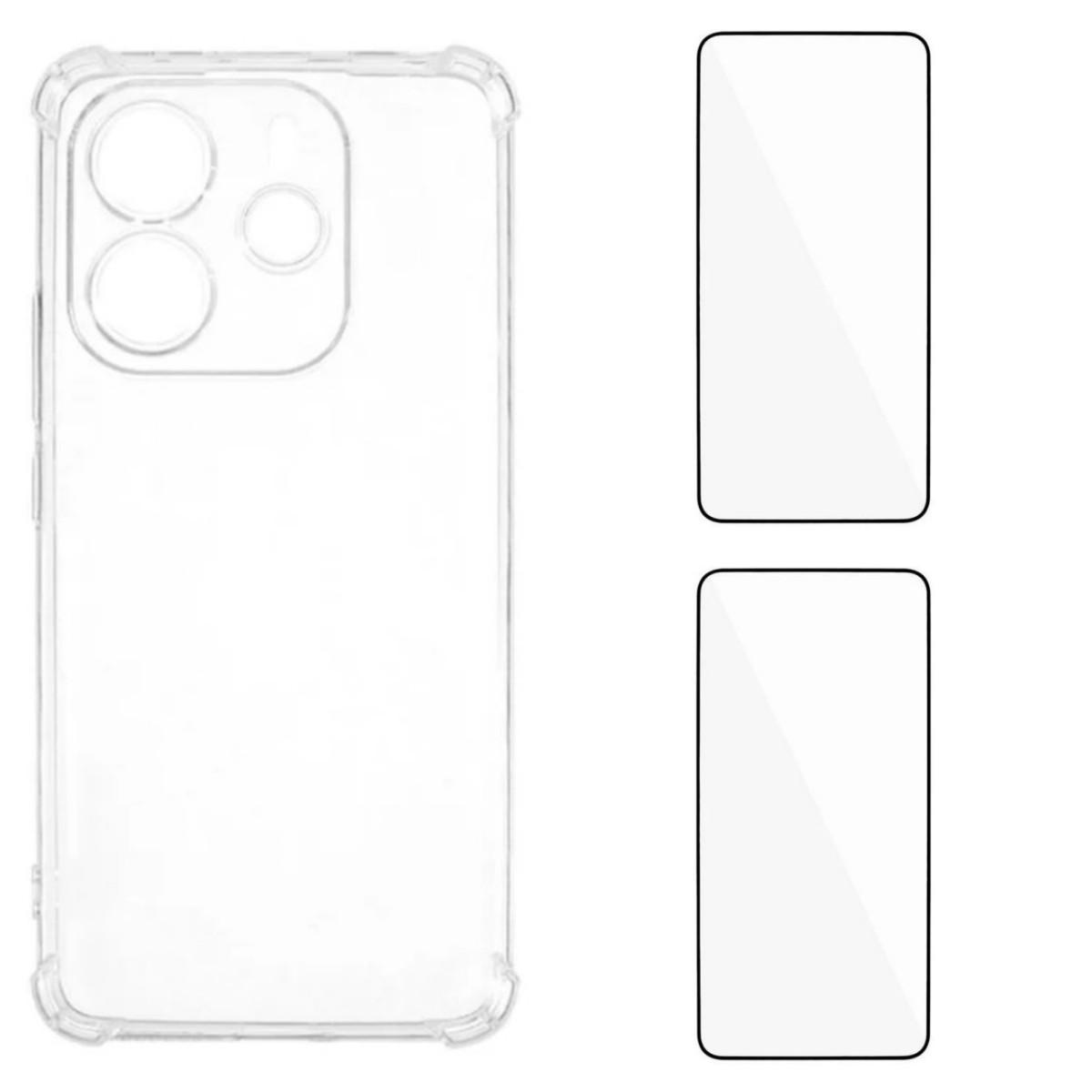 Для Xiaomi Redmi Note 14 4G (164,84x78,15x8,16 мм) ТПУ чехол WANLONFENG WL3 Series 1.5мм чехол для телефона с 2 шт. защитных пленок из закаленного стекла Transparent
Для Xiaomi Redmi Note 14 4G (164,84x78,15x8,16 мм) ТПУ чехол WANLONFENG WL3 Series 1.5мм чехол для телефона с 2 шт. защитных пленок из закаленного стекла Transparent