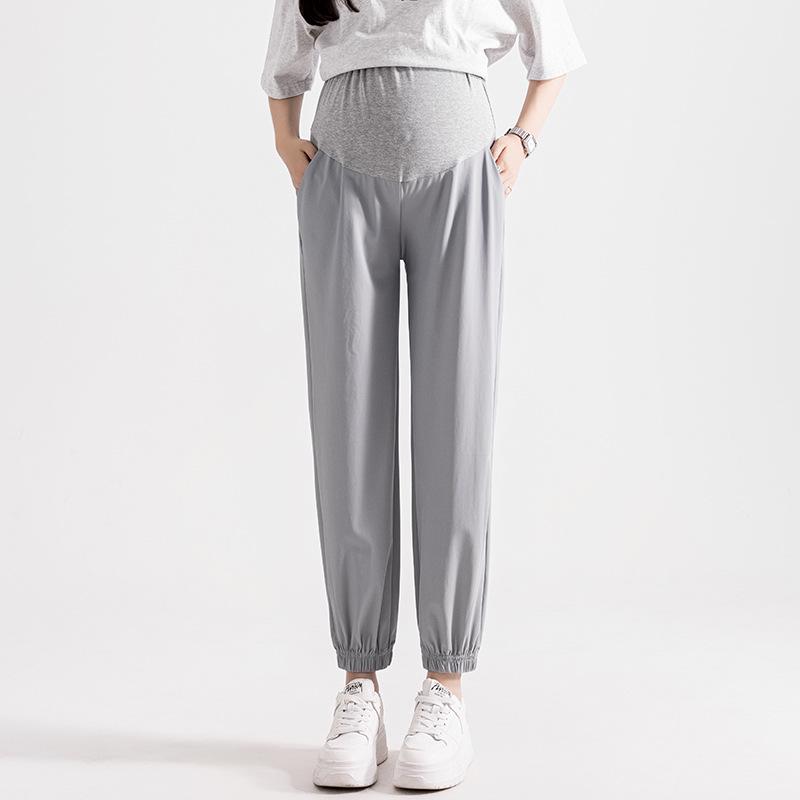 Maternity Spring/Summer Slimming Ice Silk Belly Support Pants Double Extra Large сірий колір
Maternity Spring/Summer Slimming Ice Silk Belly Support Pants Double Extra Large сірий колір