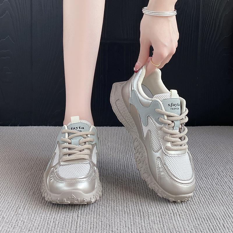 2025 summer dad shoes new Korean version ins female students thick sole heightening mesh breathable thin casual shoes women 35 серебряный
2025 summer dad shoes new Korean version ins female students thick sole heightening mesh breathable thin casual shoes women 35 серебряный