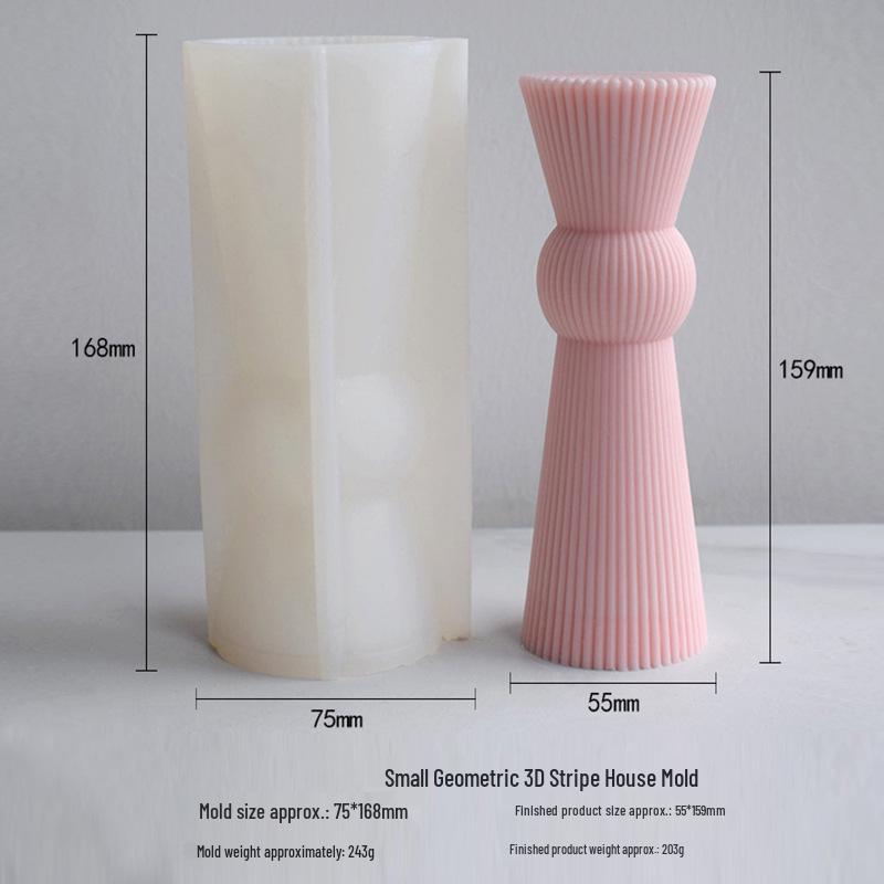 Geometric Cylinder Candle Silicone Mold with Vertical Stripes for Aromatherapy and Candle Diffuser Mold Milky White Food Grade Silicone
Geometric Cylinder Candle Silicone Mold with Vertical Stripes for Aromatherapy and Candle Diffuser Mold Milky White Food Grade Silicone