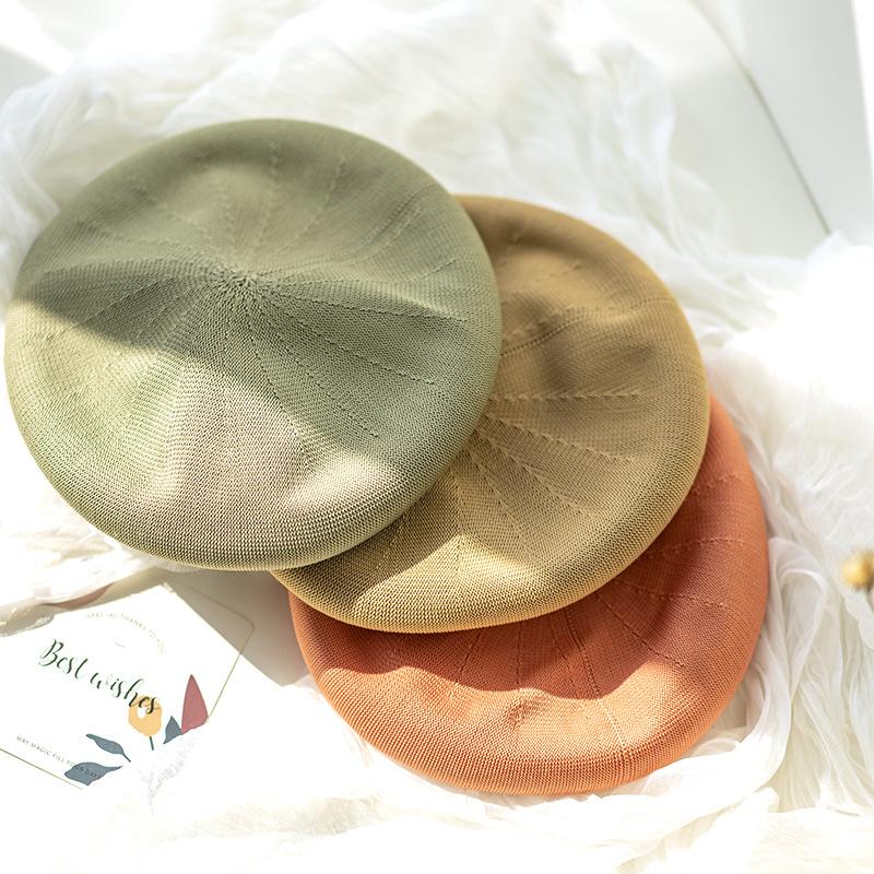 Beret Women Spring Summer Hats For Women Retro Knitted Painter Cap Casual Fashion Design Solid Breathable Cap Female New 56-58cm темно-зелений колір
Beret Women Spring Summer Hats For Women Retro Knitted Painter Cap Casual Fashion Design Solid Breathable Cap Female New 56-58cm темно-зелений колір