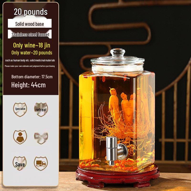 ZISIZ Glass Brewing Jar with Tap and Base
ZISIZ Glass Brewing Jar with Tap and Base