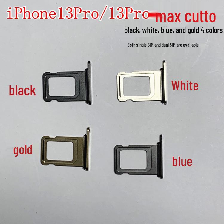Compatible Apple iPhone 13 Pro Max SIM Card Holder - Single & Dual Card Tray Single SIM Tray - Blue
Compatible Apple iPhone 13 Pro Max SIM Card Holder - Single & Dual Card Tray Single SIM Tray - Blue