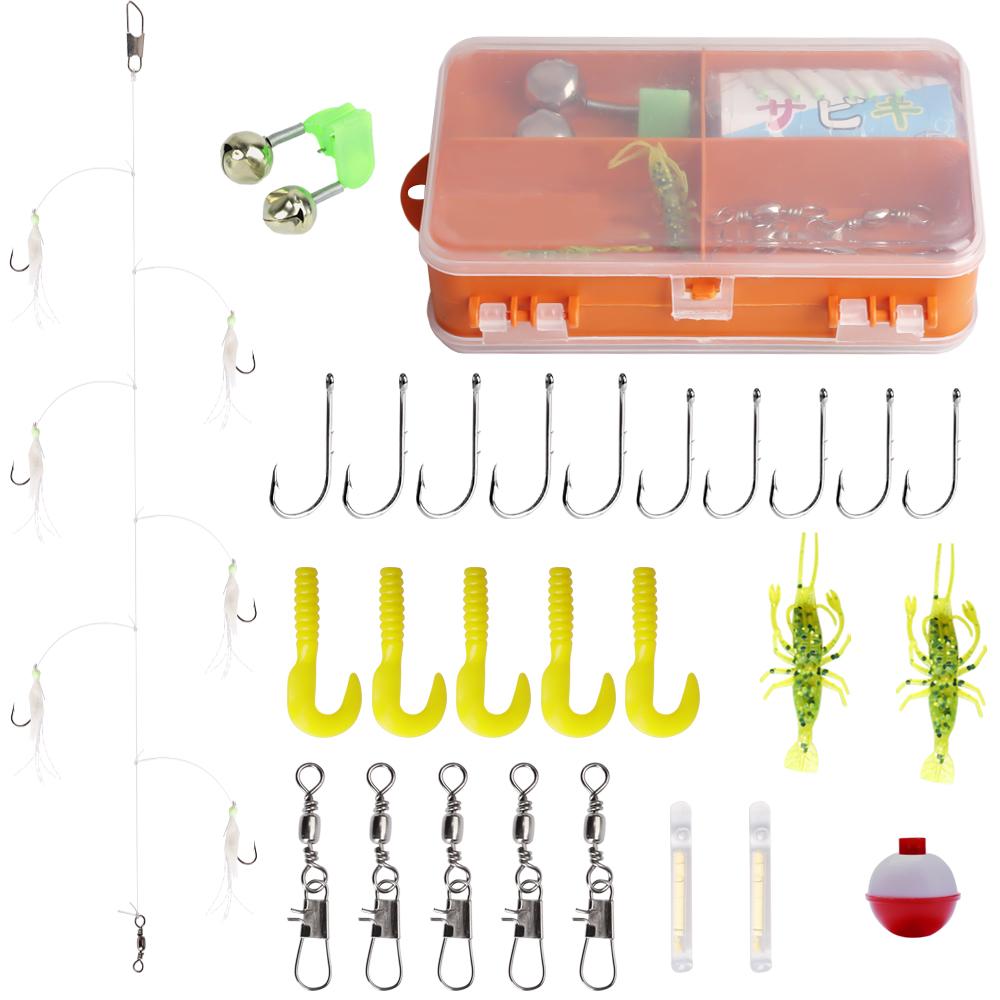 FTK 27pcs Fishing Tools Accessories Kit Set with Fishing Box Fish Hooks Fishing Gear Set Gifts for Men 27pcs
FTK 27pcs Fishing Tools Accessories Kit Set with Fishing Box Fish Hooks Fishing Gear Set Gifts for Men 27pcs