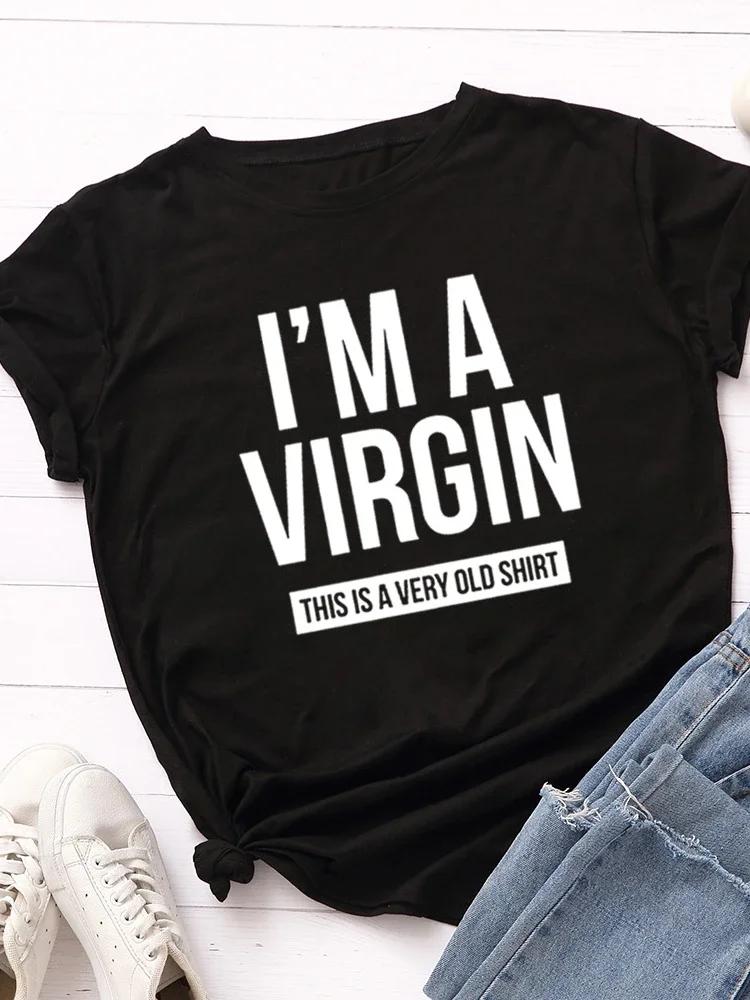 I m A Virgin Print Women T Shirt Short Sleeve O Neck Loose Women Tshirt Ladies Tee Shirt Tops Clothes Camisetas Mujer S коричневый
I m A Virgin Print Women T Shirt Short Sleeve O Neck Loose Women Tshirt Ladies Tee Shirt Tops Clothes Camisetas Mujer S коричневый